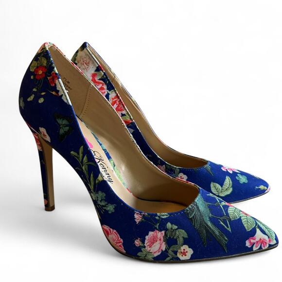 Penny Loves Kenny floral pointed toe high heels with 4” heel, women’s size 7.5 - Picture 4 of 6